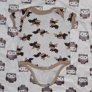 ❄️ 0-3m | Buster Brown | Short Sleeved Bodysuit/Onesie